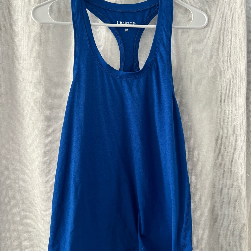 Quince Blue Racerback Tank Top